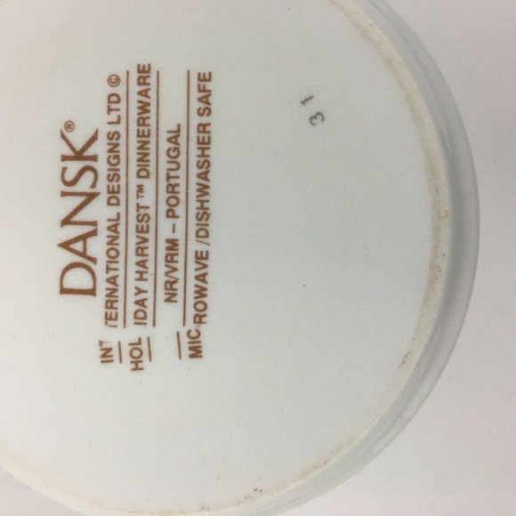 Dansk Holiday Harvest Mug Fruit Ribbons Christmas Cup International Designs - Picture 7 of 7